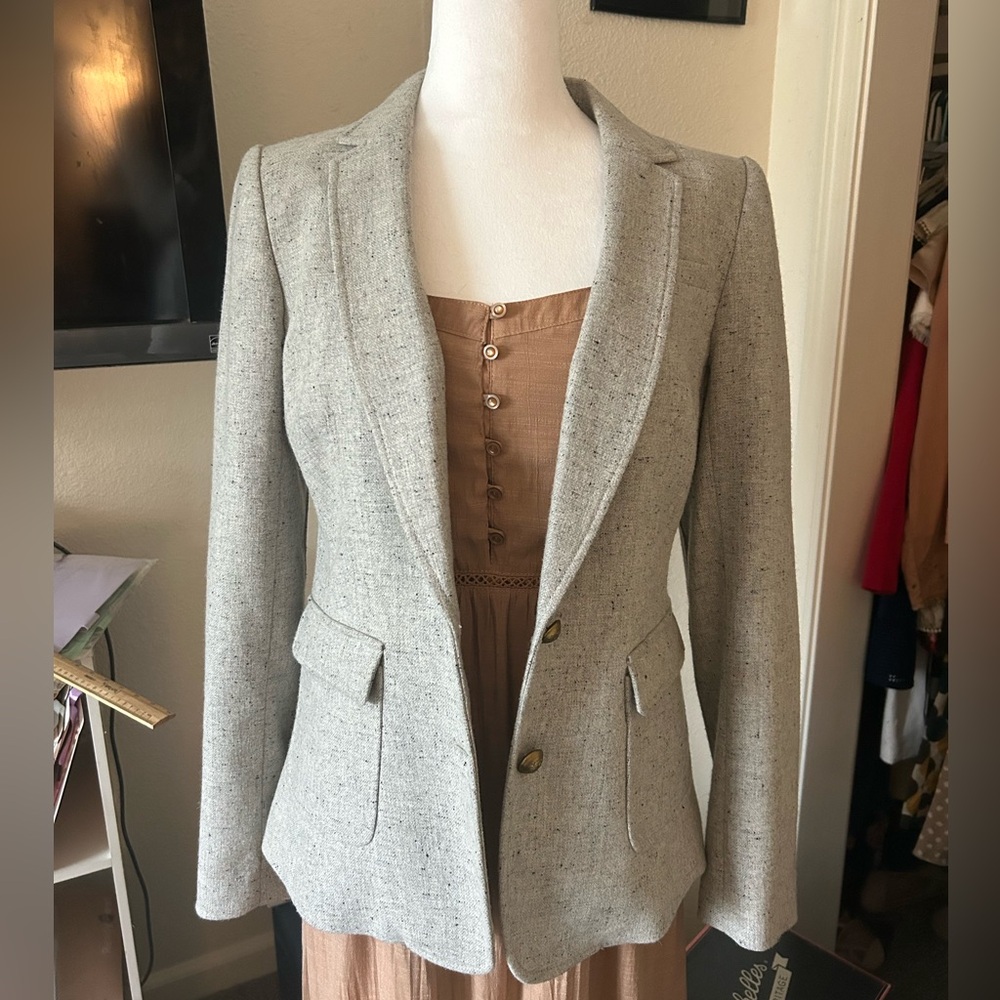 Banana Republic Heather Gray Blazer